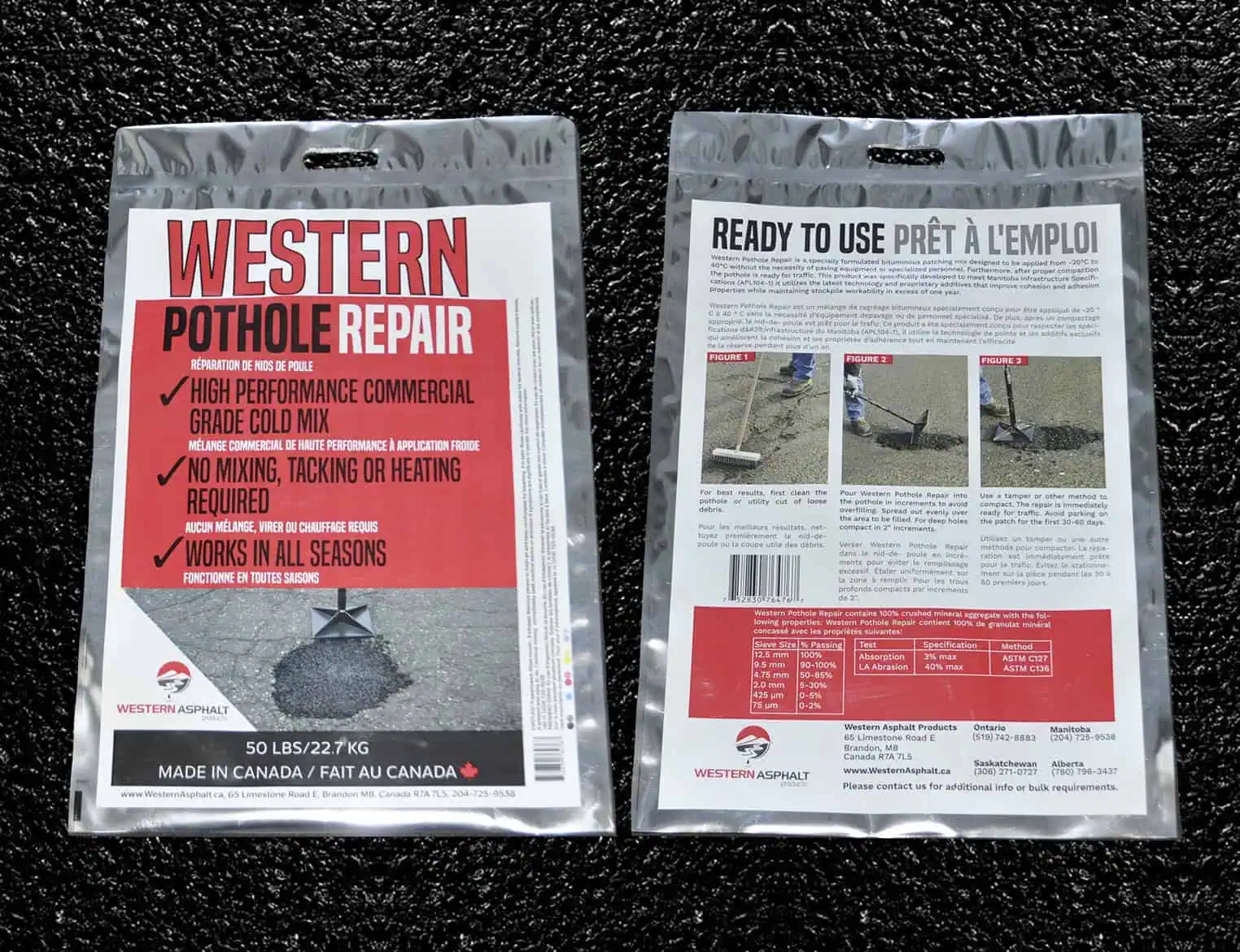 Western Pothole Plug nears 0 VOC's - Western Asphalt Products